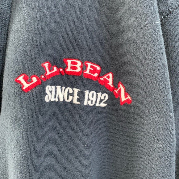 XL Vintage Navy Fleece Lined Hooded Robe. Comfy & Classic. Belt replaced w/ red - Picture 11 of 12